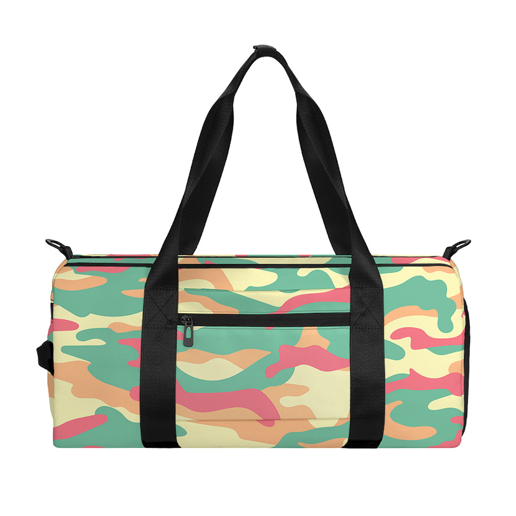 Pastel Camouflage Print Gym Bag