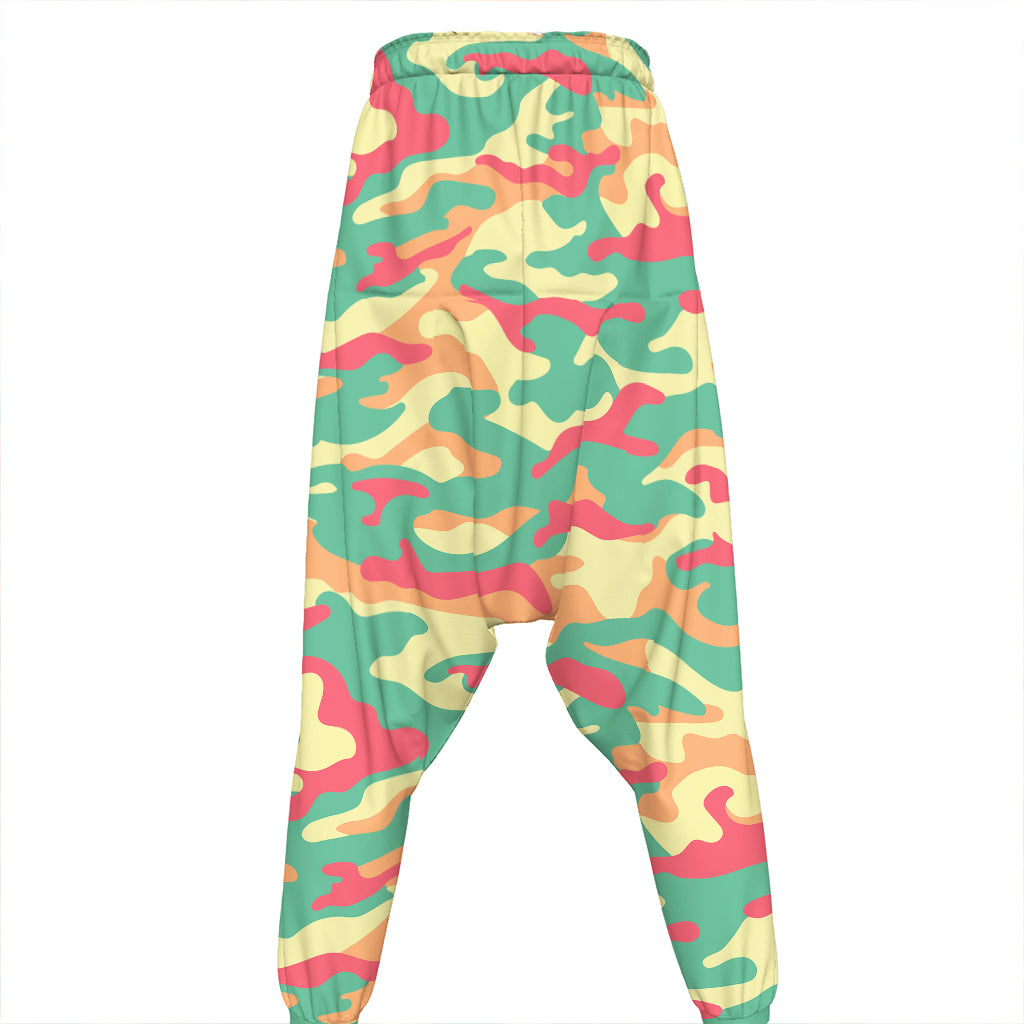 Pastel Camouflage Print Hammer Pants