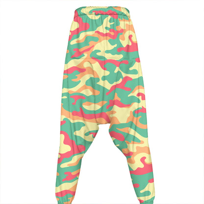 Pastel Camouflage Print Hammer Pants