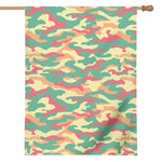 Pastel Camouflage Print House Flag