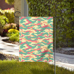 Pastel Camouflage Print House Flag