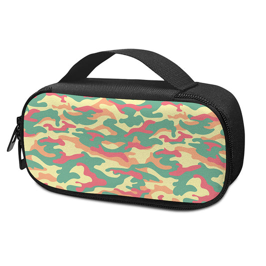 Pastel Camouflage Print Insulin Cooler Travel Case