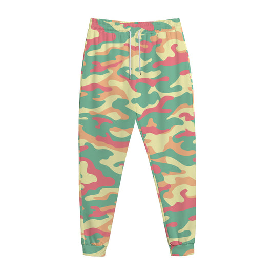 Pastel Camouflage Print Jogger Pants