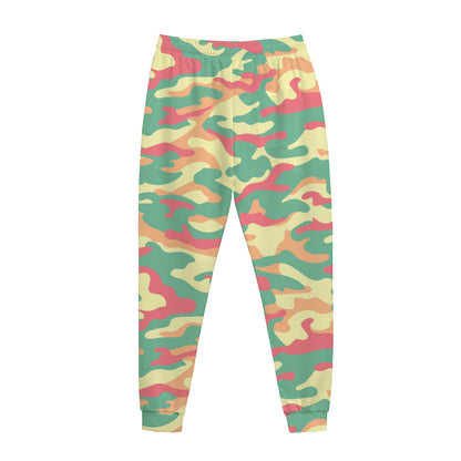Pastel Camouflage Print Jogger Pants