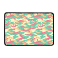 Pastel Camouflage Print Kitchen Mat