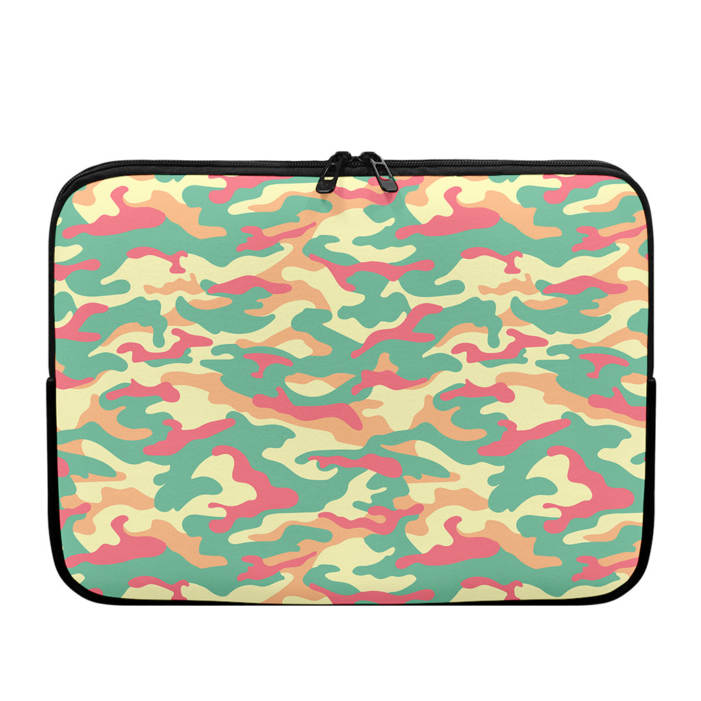 Pastel Camouflage Print Laptop Sleeve