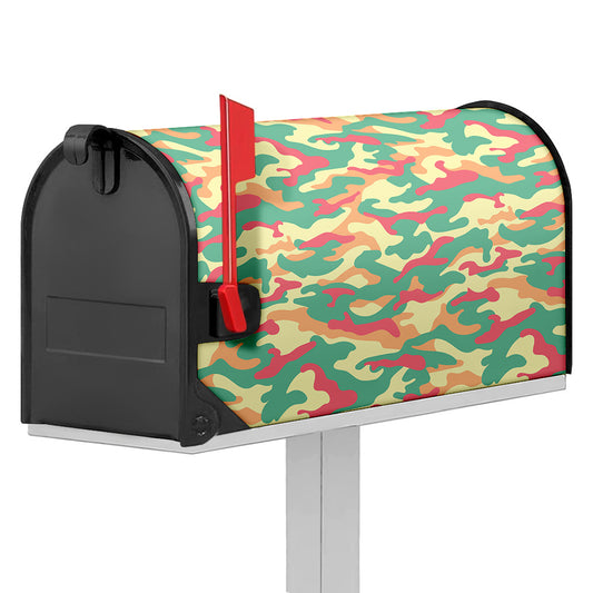 Pastel Camouflage Print Mailbox Cover