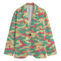 Pastel Camouflage Print Men's Blazer