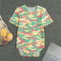 Pastel Camouflage Print Men's Bodysuit