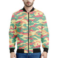 Pastel Camouflage Print Men's Bomber Jacket