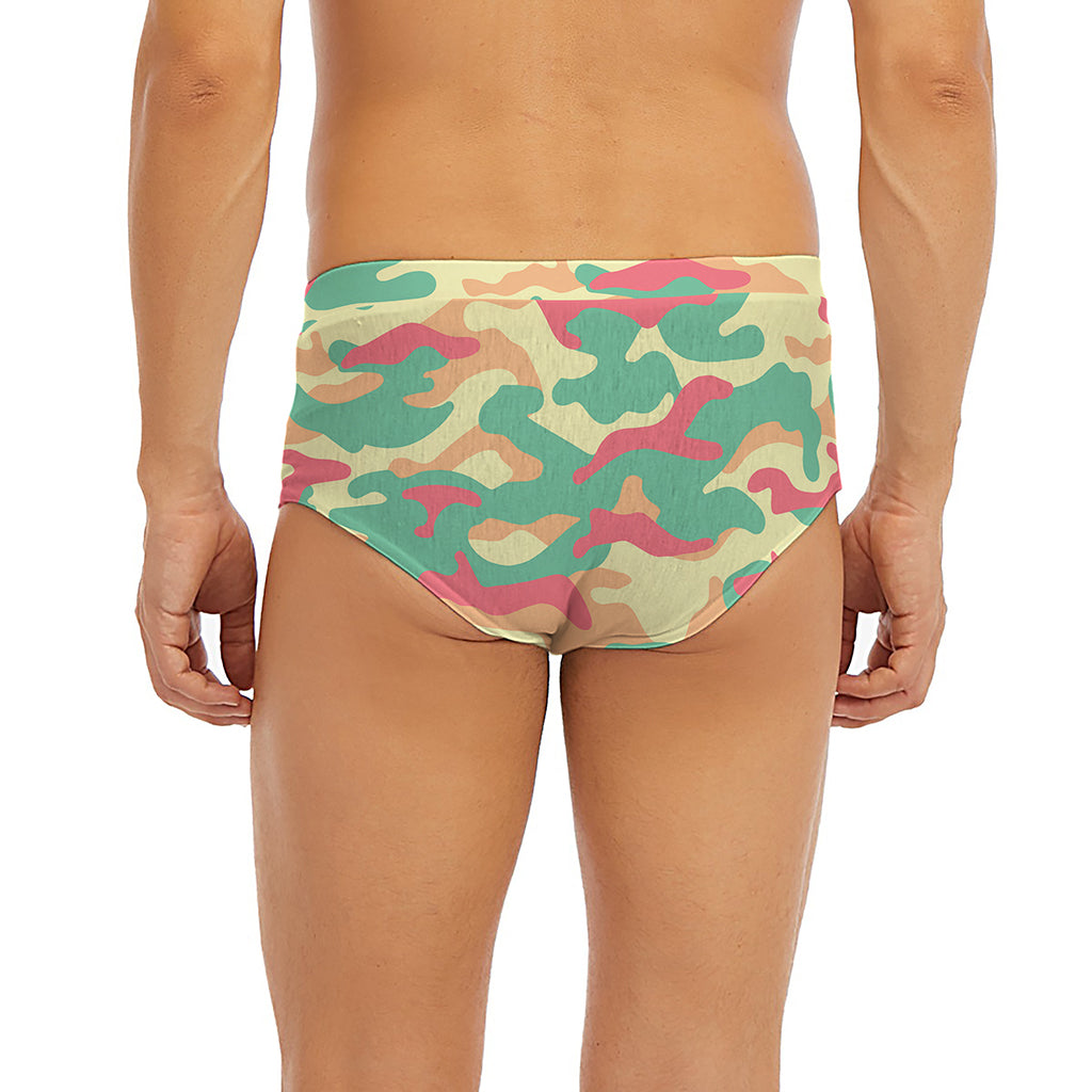 Pastel Camouflage Print Men's Briefs