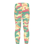 Pastel Camouflage Print Men's leggings
