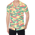 Pastel Camouflage Print Men's Shirt