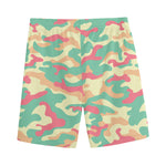 Pastel Camouflage Print Men's Sports Shorts