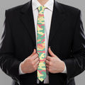 Pastel Camouflage Print Necktie