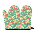 Pastel Camouflage Print Oven Mitts