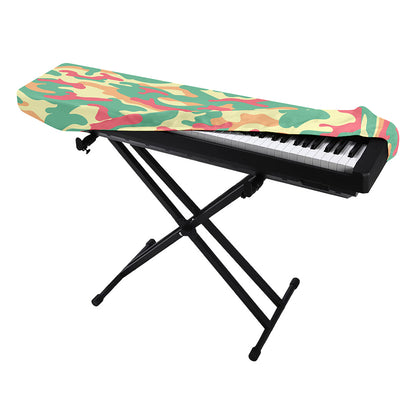 Pastel Camouflage Print Piano Keyboard Cover