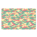 Pastel Camouflage Print Polyester Doormat