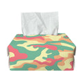 Pastel Camouflage Print Rectangle Tissue Box Cover
