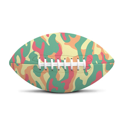 Pastel Camouflage Print Rugby Ball