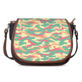 Pastel Camouflage Print Saddle Bag