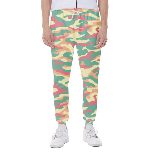 Pastel Camouflage Print Scuba Joggers