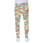 Pastel Camouflage Print Scuba Joggers