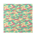 Pastel Camouflage Print Silk Bandana