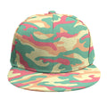 Pastel Camouflage Print Snapback Cap