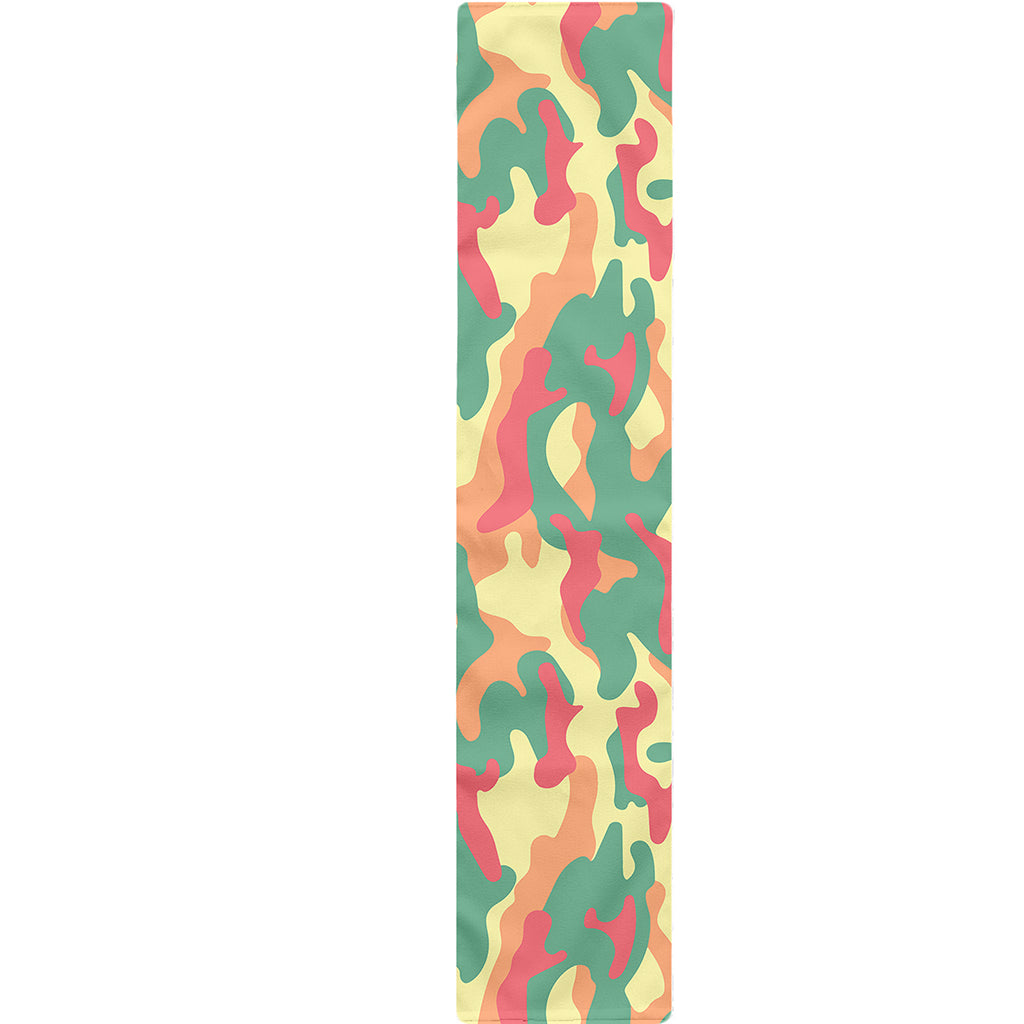 Pastel Camouflage Print Table Runner
