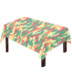 Pastel Camouflage Print Tablecloth