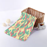 Pastel Camouflage Print Towel