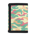 Pastel Camouflage Print Trifold Wallet