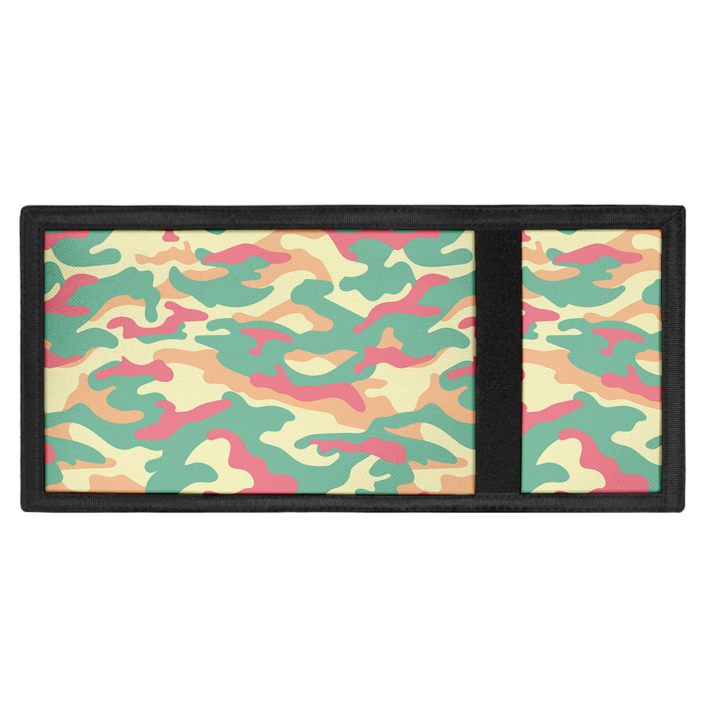 Pastel Camouflage Print Trifold Wallet
