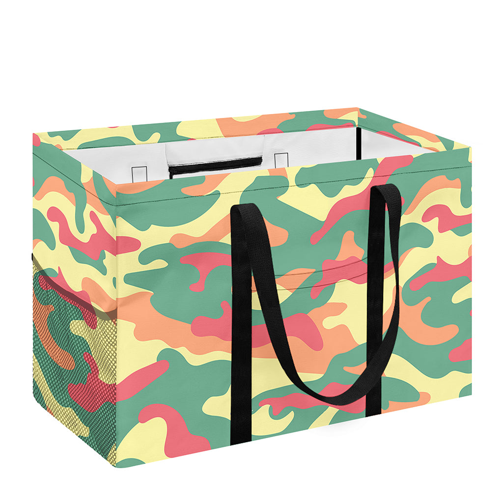 Pastel Camouflage Print Utility Tote Bag