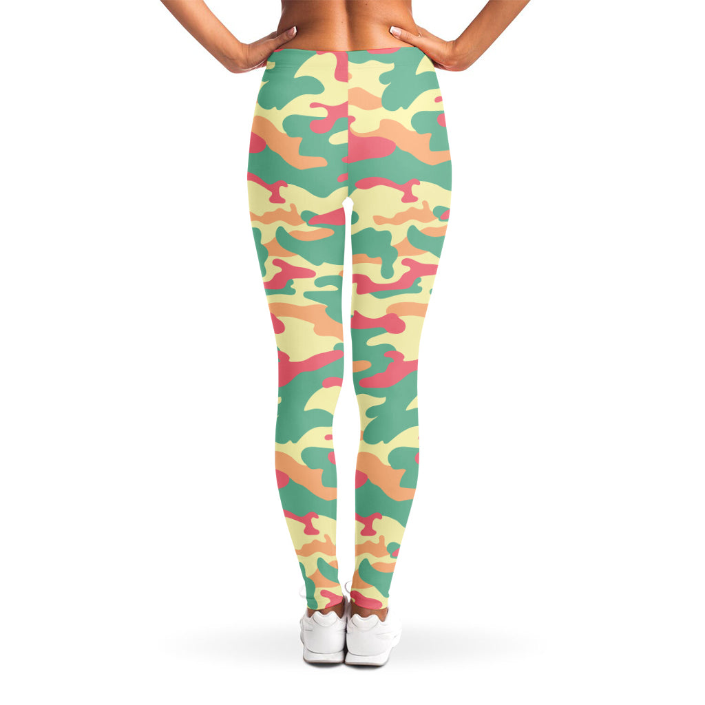 Pastel Camouflage Print Women's Leggings