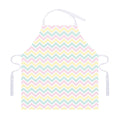 Pastel Chevron Pattern Print Adjustable Apron