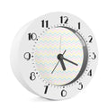 Pastel Chevron Pattern Print Alarm Clock