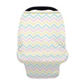 Pastel Chevron Pattern Print Baby Seat Cover