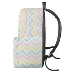 Pastel Chevron Pattern Print Backpack