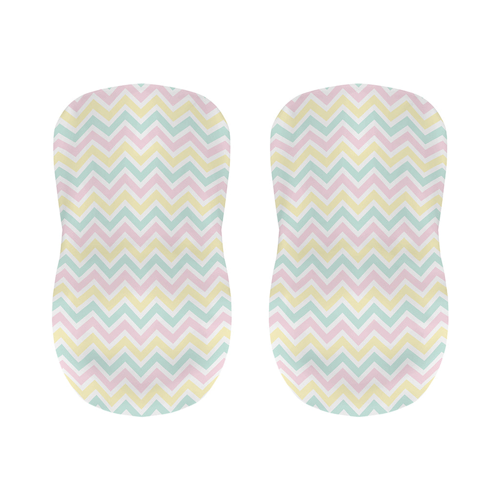 Pastel Chevron Pattern Print Bar Stool Covers