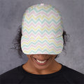 Pastel Chevron Pattern Print Baseball Cap