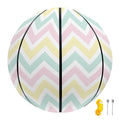 Pastel Chevron Pattern Print Basketball