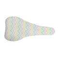 Pastel Chevron Pattern Print Bicycle Seat Cover