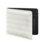 Pastel Chevron Pattern Print Bifold Wallet