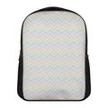 Pastel Chevron Pattern Print Casual Backpack