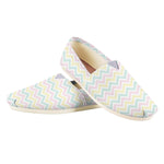 Pastel Chevron Pattern Print Casual Shoes