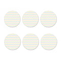 Pastel Chevron Pattern Print Coaster Set