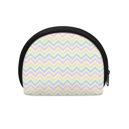 Pastel Chevron Pattern Print Coin Purse