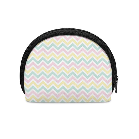 Pastel Chevron Pattern Print Coin Purse